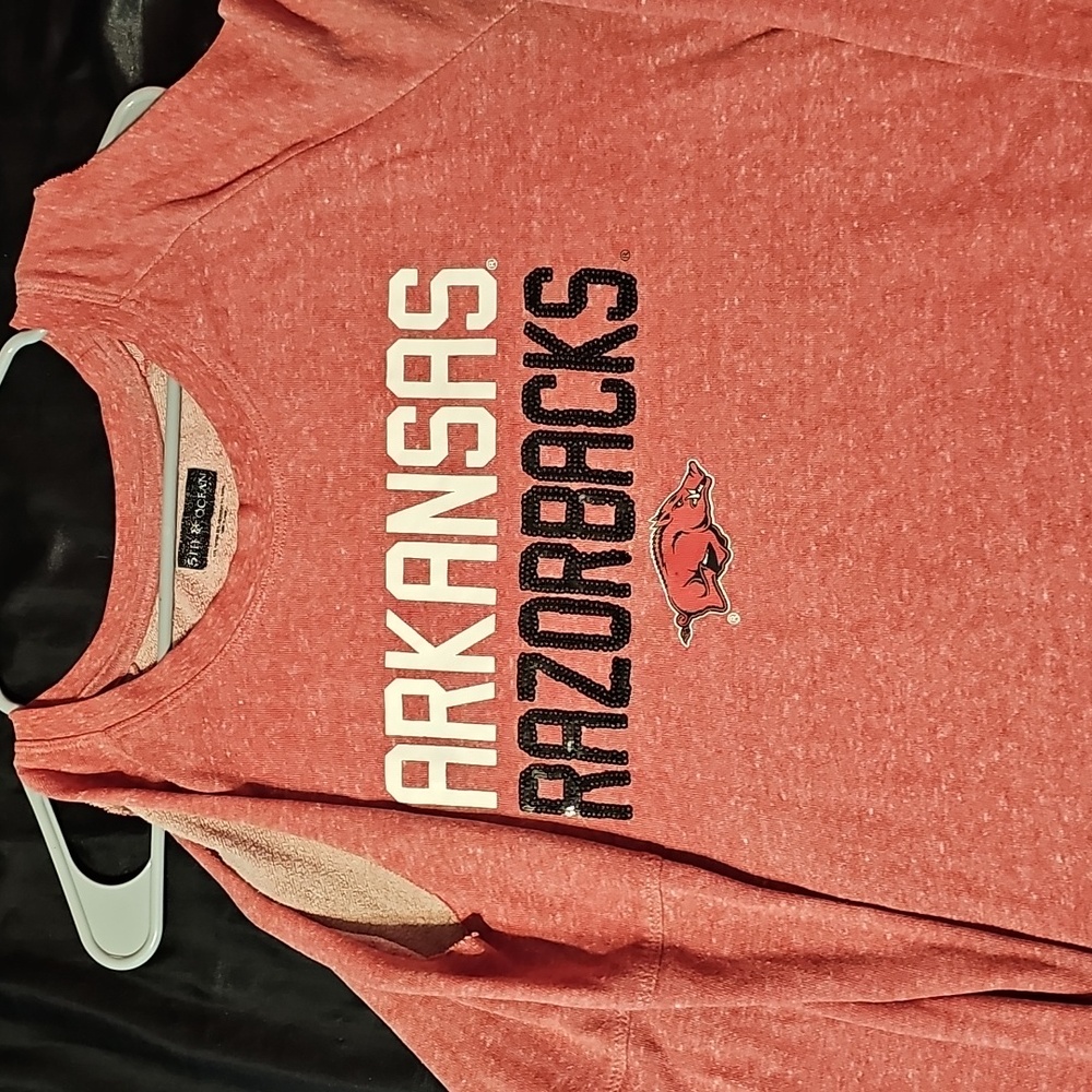 Arkansas Razorback Long Sleeve w Shoulder Cut Outs(originally bought that way)